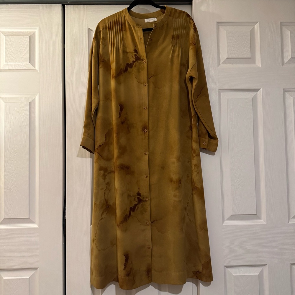 OAK + FORT Mustard Midi Dress
